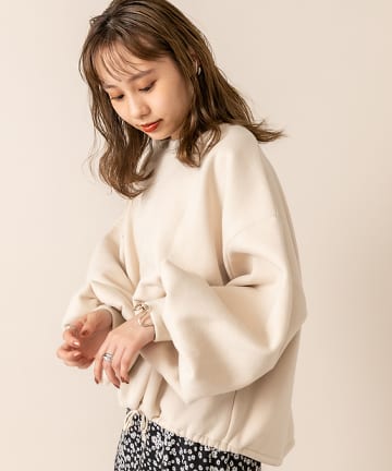 [mline] WEB限定 裏起毛ボリュームスリーブスウェット