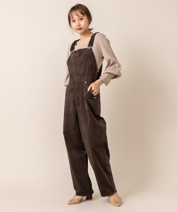 [mline] WEB限定 コーデュロイサロペット