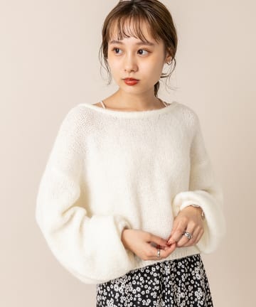 [mline]モヘアライクリボンプルオーバー