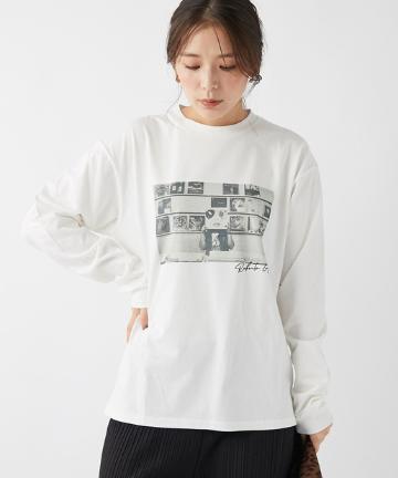 【《レイヤードにも使いやすい》手洗い可】ルーズフォトロンT