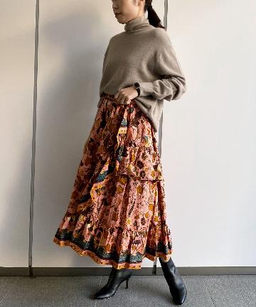 【ULLA JOHNSON】フローラル柄スカート