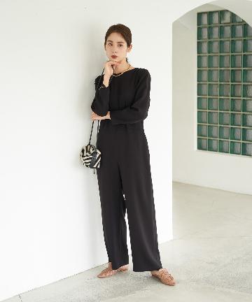 【手洗い可】アセテート混オールインワン