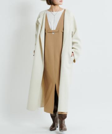 【2WAY仕様】リバーノーカラーコート