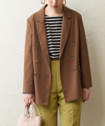 natural couture(ナチュラルクチュール) ダブルブレストおしゃれジャケット
