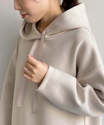 アシンメトリーチュニックパーカー