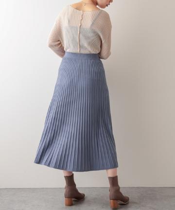 natural couture(ナチュラルクチュール) プリーツニットスカート