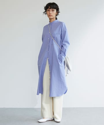 ツイルロングシャツ