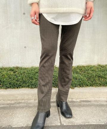 ストレッチチェックパンツ