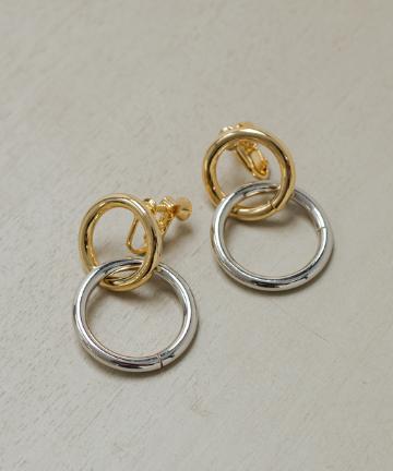 ダブルサークルイヤリング