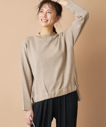 ここでしか手に入らない!【WEB限定・手洗い可】裾ドロストプルオーバー