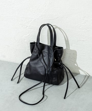 ROROLレザーミニ巾着ショルダー