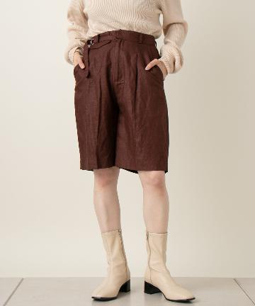 チンツ加工ハーフパンツ