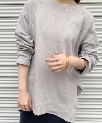 バックボリューム裏毛チュニック