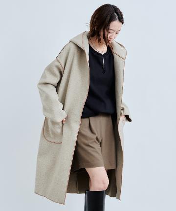 メルトンパイピングコート