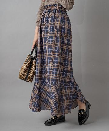【WEB限定】チェックティアードスカート