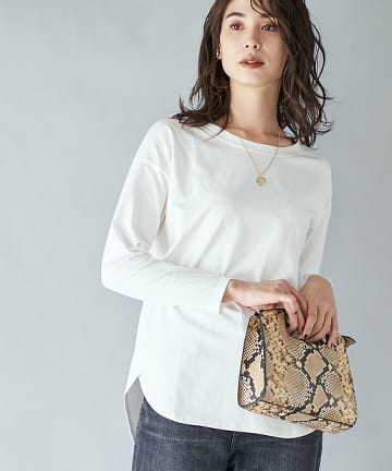 【手洗い可】サイロ天竺チュニックTシャツ