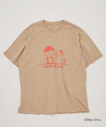 OUTLET(アウトレット) 【CIAOTYPY】「こむたんとぼくのすてきなしっぽ」 コラボ プリントT