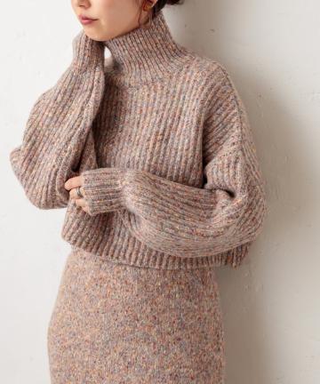 natural couture(ナチュラルクチュール) MIXヤーンほっこりプルオーバー