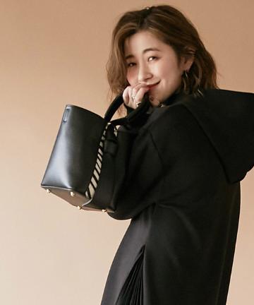 【プリーツが抜け感を出してくれる】ダンボールサイドプリーツワンピース