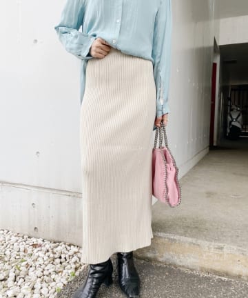 リブロングスカート