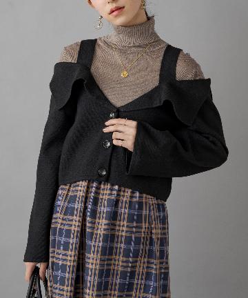 【COEL/コエル】 オフショルショートニット