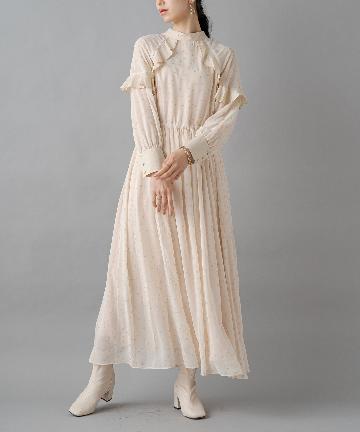 【COEL/コエル】グリッタースタープリントワンピース