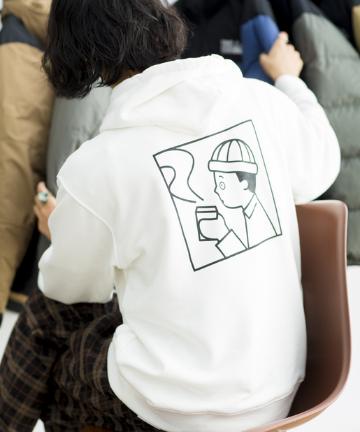 【コラボ商品】SEIJI MATSUMOTO コーヒーイラスト裏毛パーカー