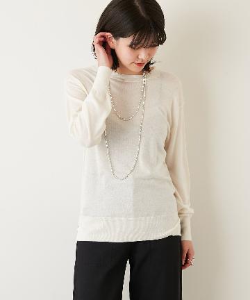 【HERITANOVUM】カシミヤシルクプルオーバー