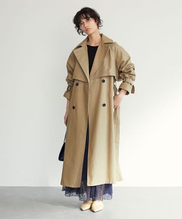 シャンブレートレンチコート