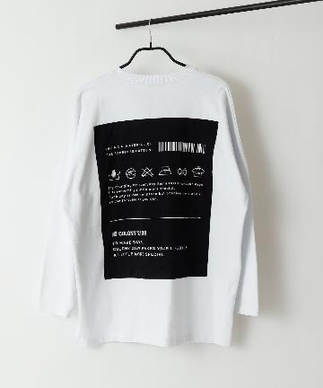 USAコットンBIGラベルプリント長袖Tシャツ