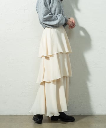 フレアティアードスカート