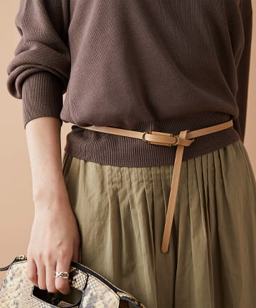 《オールシーズン使いやすい》細シンプルベルト