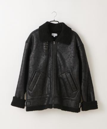 ムートンボアボンバーブルゾン