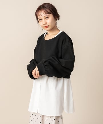 [mline]レイヤードデザインプルオーバー