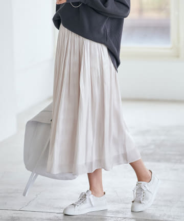 【手洗い可】リキッドスカート