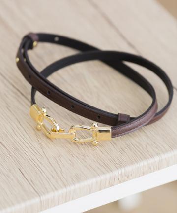 【コーデのアクセントに!】ひっかけ金具ベルト