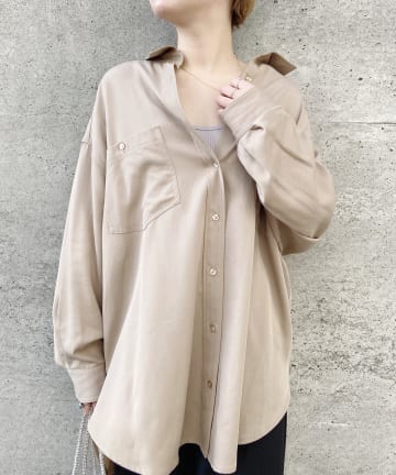 テンセルライクBIGシャツ