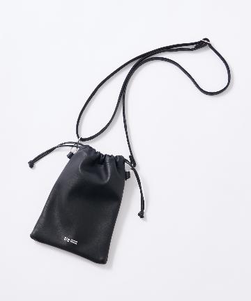 【MEN'S/ユニセックス】フェイクレザー巾着ショルダーバッグ