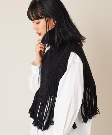フリンジニットベスト