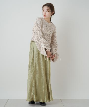 【WEB限定】クラッシュサテンマーメイドスカート