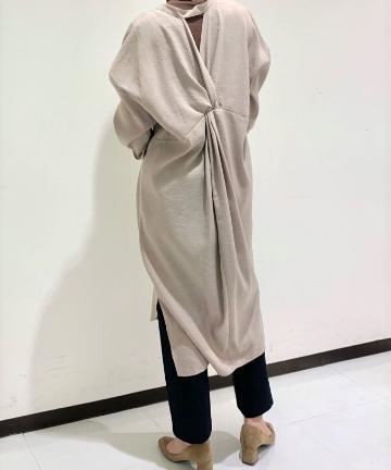 2WAYねじりシャツワンピース