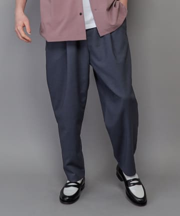 21S/Sミラノワイドテーパードパンツ/セットアップ着用可能/パンツ単品