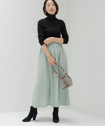 リッチカラーギャザースカート