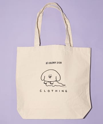 Pantoviscoコラボ・衣食住ぺろちトートバッグ(WHITE)