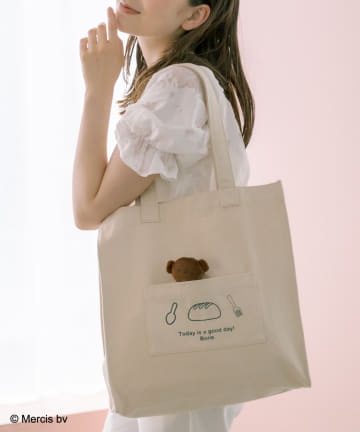 OLIVE des OLIVE(オリーブ デ オリーブ) miffyチャーム付トートバッグ