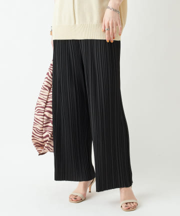 ここでしか手に入らない！【WEB限定・手洗い可】トリコットプリーツパンツ