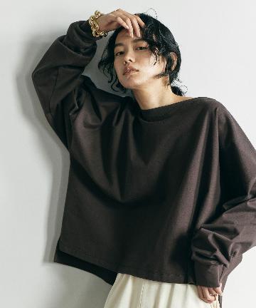【INSCRIRE】ロイヤルオーガニックロングスリーブTシャツ