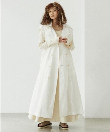 【INSCRIRE】スリーブレストレンチコート