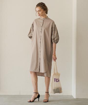 【TICCA/ティッカ】レーススタンドネックワンピース