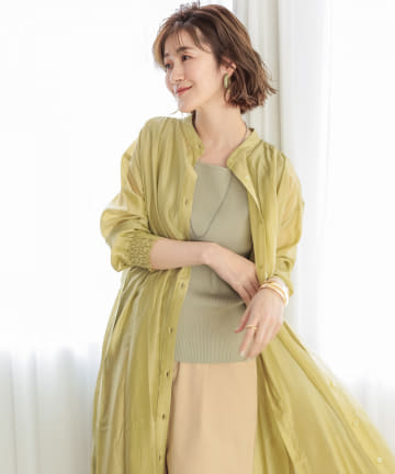 シアーマルチwayシャツワンピース